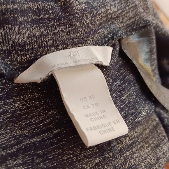 H&M Gray Maternity Athleisure Pants Sweatpants Women's Size XL - Picture 2 of 9